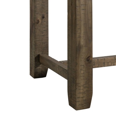 Gray Transitional Rectangular Pub Table Set with 4 Chairs