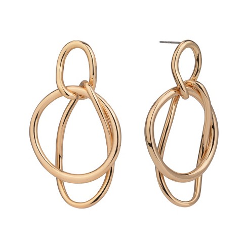 Ring hot sale drop earrings