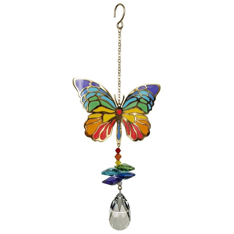 Woodstock Crystal Suncatchers, Crystal Wonders Butterfly, Crystal Wind Chimes For Inside, Office, Kitchen, Living Room Décor, 5"L, 1 of 8