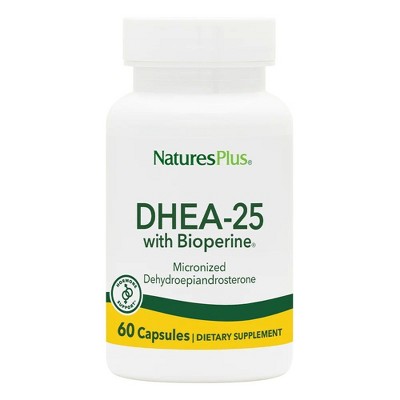 DHEA-25mg with Bioperine by Nature's Plus  -  60 Capsule