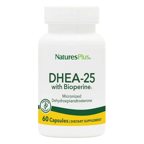 Nature's Plus DHEA-25mg with Bioperine - 60 Capsule