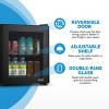 Newair 60 Can Beverage Fridge with Glass Door, Small Freestanding Mini Fridge in Black, Perfect for Beer, Snacks or Soda - 4 of 4