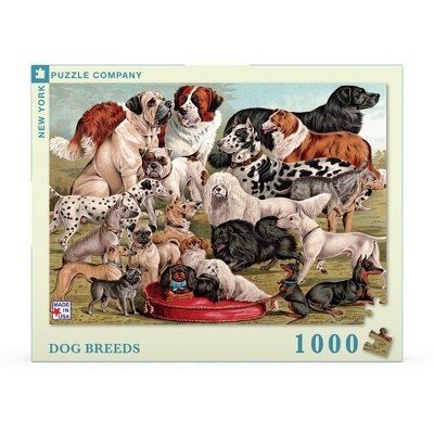 New York Puzzle Company Dog Breeds 1000 Piece Puzzle
