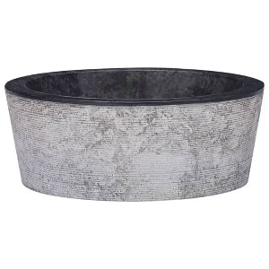 vidaXL Sink Black 15.7 in.x5.9 in. Marble - 1 of 4