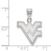 Black Bow Jewelry 14k White Gold West Virginia Mountaineers NCAA Medium Pendant - 2 of 3