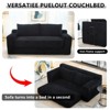 Vynxaria Loveseat Sofa with Memory Foam & Steel Frame - No Assembly, Convertible Design - 3 of 4