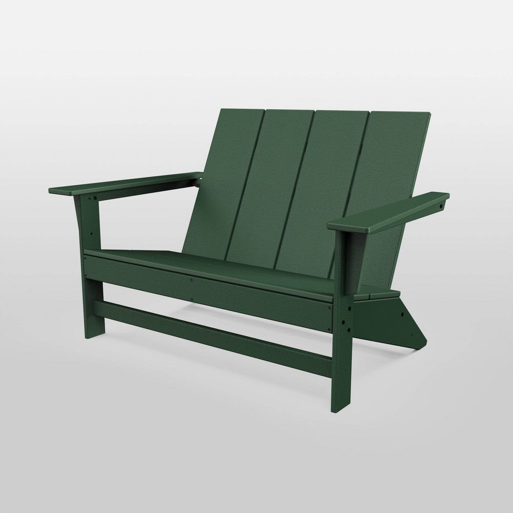 Photos - Garden Furniture Moore POLYWOOD Patio Loveseat - Green - Threshold™