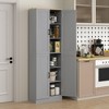 HOMCOM 67" Freestanding Kitchen Pantry, 4-Door Storage Cabinet Organizer with Adjustable Shelves and Doors - 2 of 4