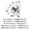 Amerock Mergence Cabinet or Furniture Knob, 1-3/8 inch (35mm) Diameter - 4 of 4