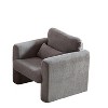 CAVINAS Modern Single Sofa Corduroy Upholstered Lounge Chairs Couch with Support Pillow for Apartment - 3 of 4