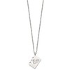 Chisel Stainless Steel Brushed and Lord's Prayer in Spanish Notebook Pendant on a 17.5" Necklace - 4 of 4
