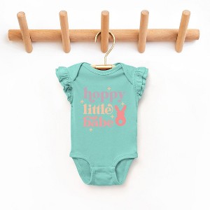 The Juniper Shop Hoppy Little Babe Baby Flutter Sleeve Bodysuit - 1 of 2