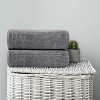 BRINJOY 4-pack of extra-large bath towels, 30 x 60 inches, 100% cotton, larger and lighter, dry faster, super soft and absorbent, dark gray - 4 of 4