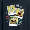Men's - SpongeBob SquarePants - Christmas Photo Collage Long Sleeve Graphic T-Shirt - 2 of 4