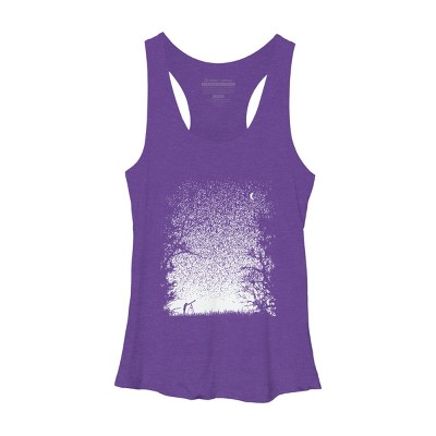 Women's Design By Humans Pixel Space By daletheskater Racerback Tank Top