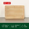 Bamboo Wood Cutting Board Chopping & Serving Board 18" x 12" XL Large - Royal Craft Wood - 3 of 4