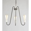 Maxim Lighting Haven 3 - Light Chandelier in  Black/Satin Nickel - 3 of 4