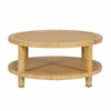 TOV Furniture Amara Rattan Coffee Table in Natural - 3 of 4