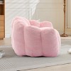 Faux Fur Bean Bag Chair, 43.7'' Single Seat Lounge Armchair with High-Density Foam for Living Room Bedroom Dorm, No Assembly-3irtyhousy - 3 of 4