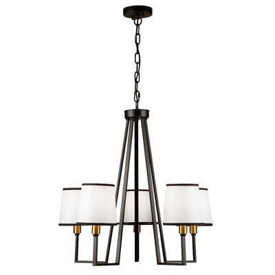 Artcraft Lighting Coco 5 - Light Chandelier in  Gold/Black