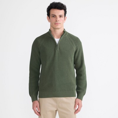 Lands' End Men's Drifter Quarter Zip Sweater
