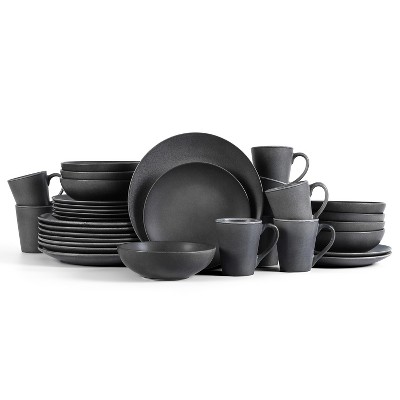Stone Lain Grao 32-Piece Stoneware Dinnerware Set, Service for 8