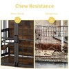 Gulches Furniture Style Large Dog Crate with 360° & Adjustable Raised Feeder for Dogs 48" - 3 of 4