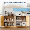 Gaomon 31.5" Sideboard Buffet Cabinet with Storage, Modern Farmhouse Coffee Bar with Doors and Adjustable Shelf - 4 of 4