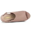 Allegra K Women's Espadrille Platform Heeled Wedges Sandals - 4 of 4