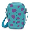 Disney Bag, Crossbody, Pixar Monsters Sulley Smiling Face and Spots, Blue, Vegan Leather - 3 of 4