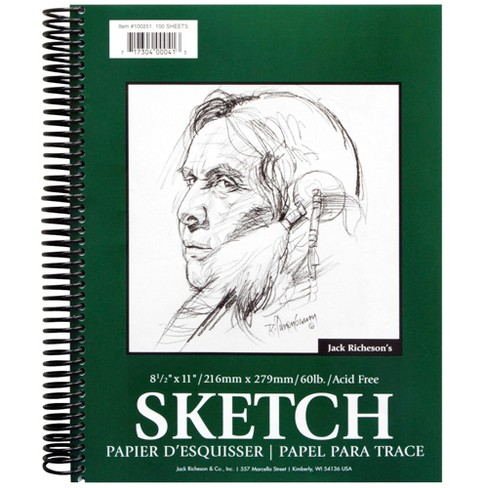 100 Sheet Sketch Pad Strathmore Notebook 5.5 x 8.5 Drawing Paper  Sketchbook