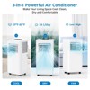 Jojoka 8000 BTU Portable Air Conditioner for Small to Medium Rooms, Energy Efficient Cooling, Dehumidifier & Fan, Easy Mobility & 24-Hour Timer - 3 of 4