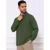 INSPIRE CHIC Men's Classic Solid Color Long Sleeves Basic Golf Polo T-Shirts - 4 of 4