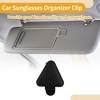 Unique Bargains Universal Car Sunglasses Clip with Magnetic PU Leather 3.15"x2.36" 1 Pc - 3 of 4