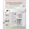 VEVOR Shaker Base Cabinet with Drawer, 24-Inch Unassembled Drawer Base Cabinet, 24" W x 24" D x 34.5" H Ready to Assemble Cabinet, White - 4 of 4