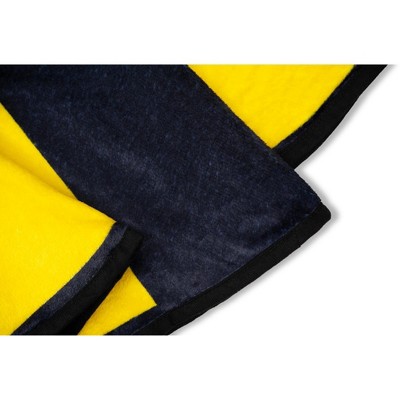 Pac-Man Yellow and Black Round Fleece Throw Blanket
