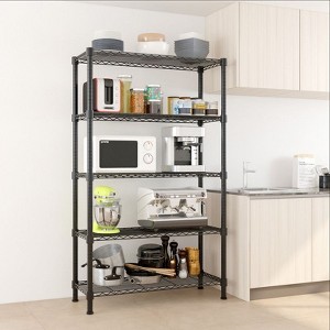 Karl Home 35.43in. W Metal Shelving Unit - 1 of 4