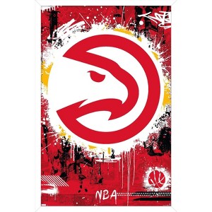 Trends International NBA Atlanta Hawks - Maximalist Logo 23 Framed Wall Poster Prints - 1 of 4