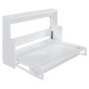 TIRAMISUBEST Full/Queen Size Murphy Bed Wall Bed with Hydraulic Lift & Desk Design, Foldable Space Saving Murphy Cabinet Bed for Guestroom - 4 of 4