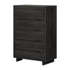 South Shore Fynn 5 Drawer Chest Gray Oak: Modern Design, Metal Pulls, Smooth Gliding Rails - 2 of 4