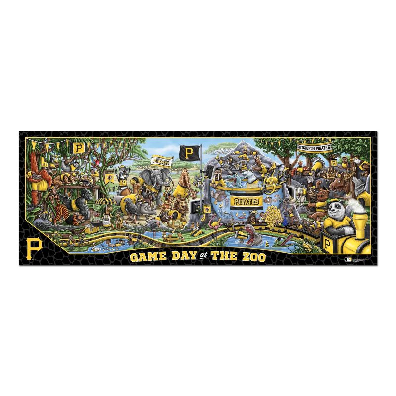 MLB Pittsburgh Pirates Game Day at the Zoo Jigsaw Puzzle - 500pc, 2 of 4