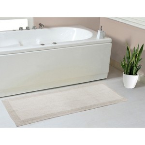 Home Weavers Luxury Collection 100% Cotton Tufted Bathroom Rug, Non-Slip Latex Bath Rug - 1 of 4
