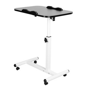 NewHome Rolling Laptop Table Portable Computer Desk Movable Table with Adjustable Height Tilting Angle - 1 of 4