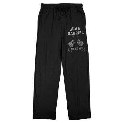 Juan Gabriel Guitars Men's Black Sleep Pajama Pants : Target