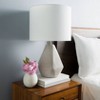 Mark & Day Rrogozhine 24.25"H x 14"W x 14"D Modern Light Gray Table Lamps - 4 of 4