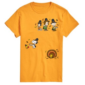 Men's - Peanuts - Thanksgiving Short Sleeve Graphic T-Shirt - 1 of 4