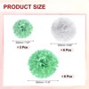 Unique Bargains Wedding Shower Bridal Party Decoration 3 Size Paper Pom Poms Flower Ball 15 Pcs - 2 of 4