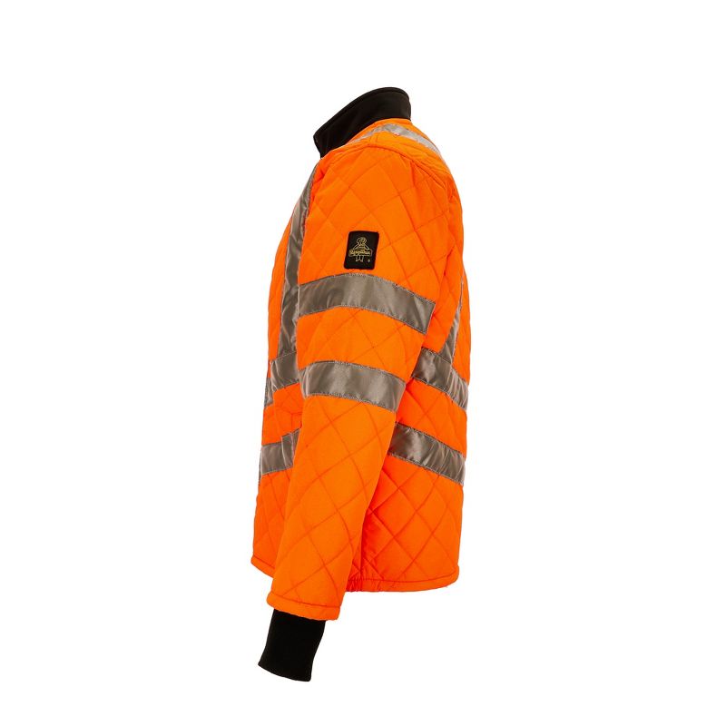 RefrigiWear HiVis Insulated Diamond Quilted Water Repellent Jacket, 6 of 9
