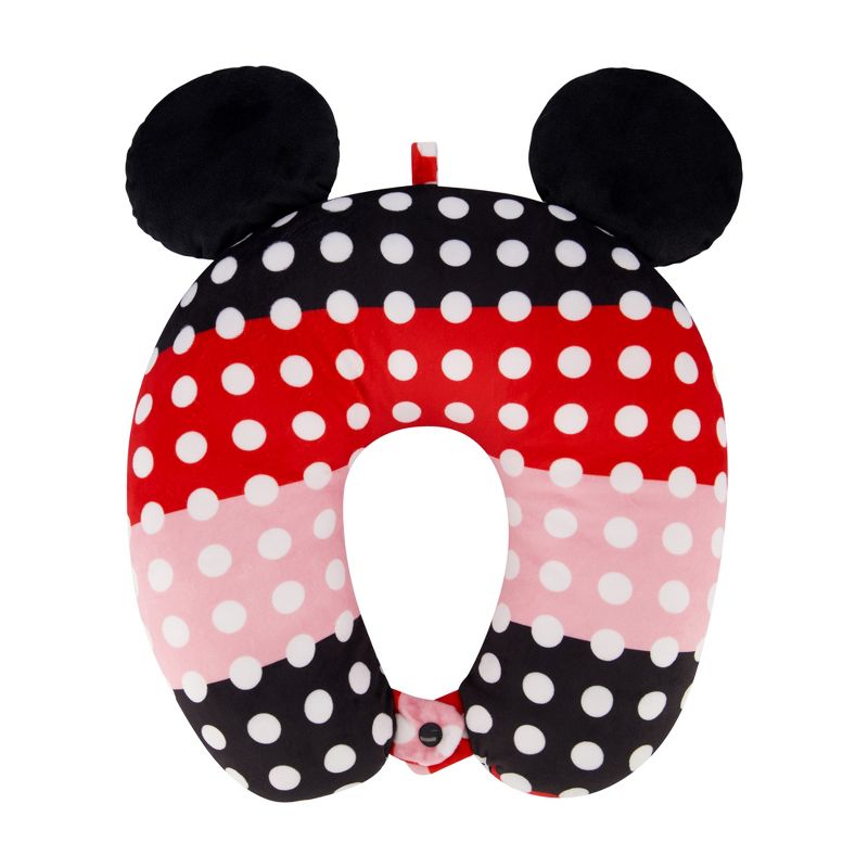 Minnie Mouse 3 Color Polka Dot Ears Travel Neck Pillow, 2 of 5