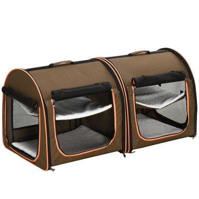 Foldable Plastic Pet Travel Carrier - Travel in Style and Comfort